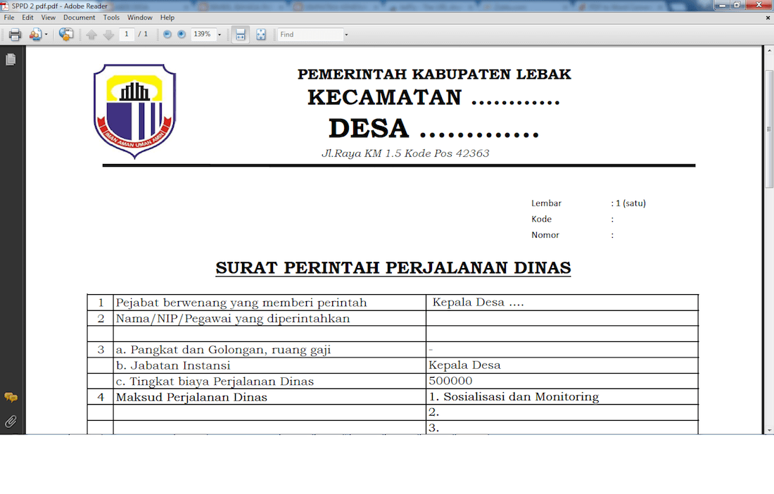 kop surat dalam pemerintahan desa kop surat dalam pemerintahan desa